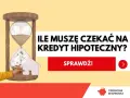 Kiedy mbank decyzja kredytowa ile trwa? Klepsydra z monetami i domkiem symbolizuje czas oczekiwania na kredyt hipoteczny.