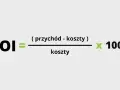 Wzór na ROI: (przychód - koszty) / koszty * 100. Pozwala to łatwo obliczyć rentowność inwestycji.