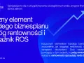 Niebieskie tło z białym tekstem i schematycznym wykresem wzrostu.