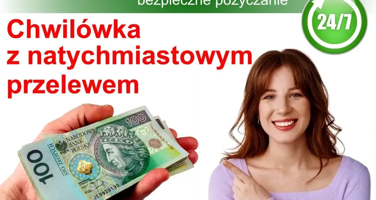 Chwilówka z natychmiastowym przelewem. Sprawdź, jakie oprocentowanie oferuje Pożyczki-24.pl i weź gotówkę w 5 minut!