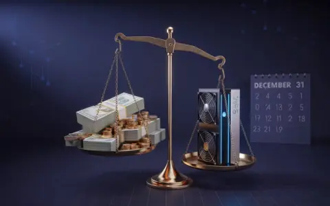 Waga szalkowa z pieniędzmi i koparkami do kryptowalut. Czy opłaca się inwestować w kryptowaluty?