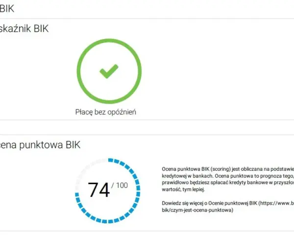 Wskaźnik BIK i ocena punktowa 74/100. Czy Revolut sprawdza BIK? Tak, ocena punktowa BIK jest kluczowa dla banków.