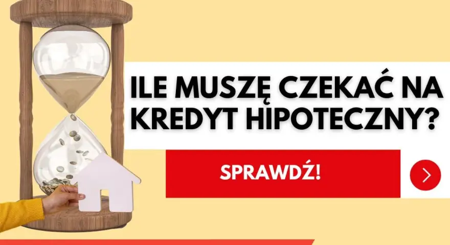 Kiedy mbank decyzja kredytowa ile trwa? Klepsydra z monetami i domkiem symbolizuje czas oczekiwania na kredyt hipoteczny.