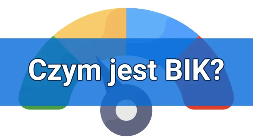 Kolorowy wykres z pytaniem "Czym jest BIK?". Dowiedz się, co to jest BIK i jak wpływa na Twoją zdolność kredytową.