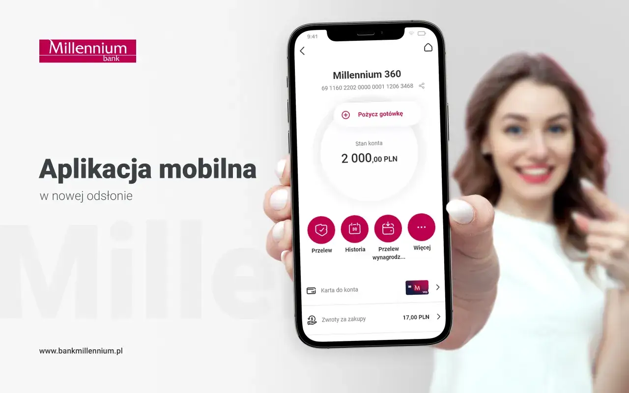 Aplikacja mobilna banku Millennium. Dowiedz się, jak zmienić limit w aplikacji Millennium, aby lepiej zarządzać swoimi finansami.