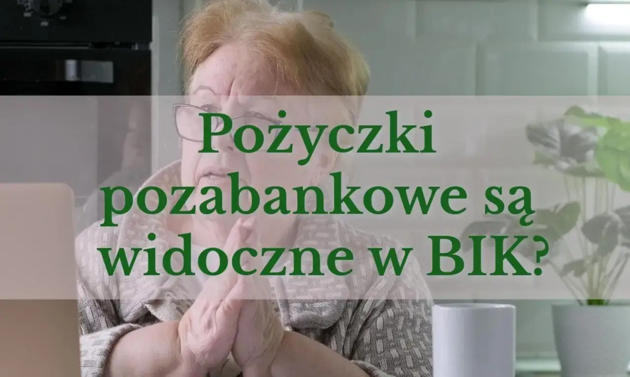 Starsza kobieta z troską w oczach zastanawia się, czy pożyczki pozabankowe są widoczne w BIK. Czy Provident sprawdza BIK?